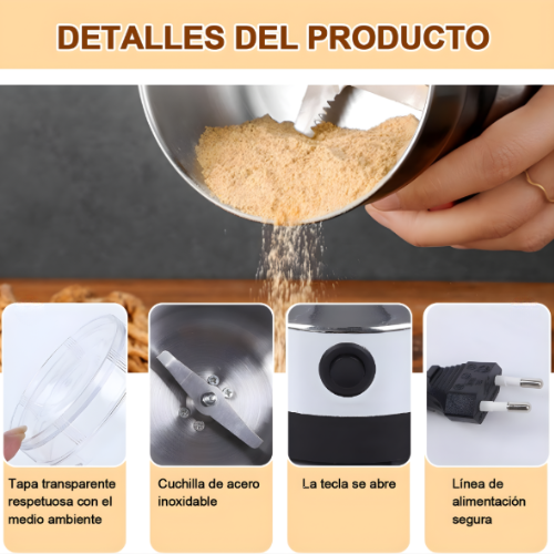 OmniGrind Pro Molino de Grado Profesional para Café, Especias y Granos.
