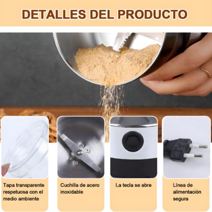 OmniGrind Pro Molino de Grado Profesional para Café, Especias y Granos.