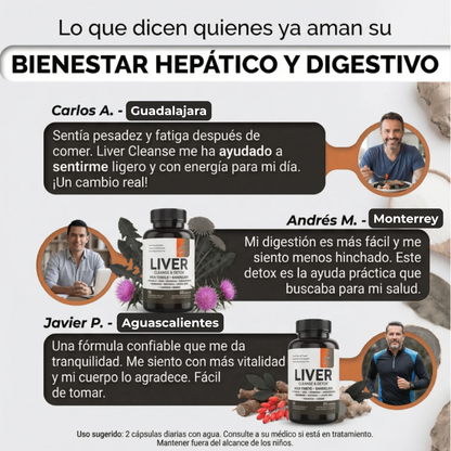 Cápsulas de Bienestar y Cuidado Hepático - Liver Support Complex
